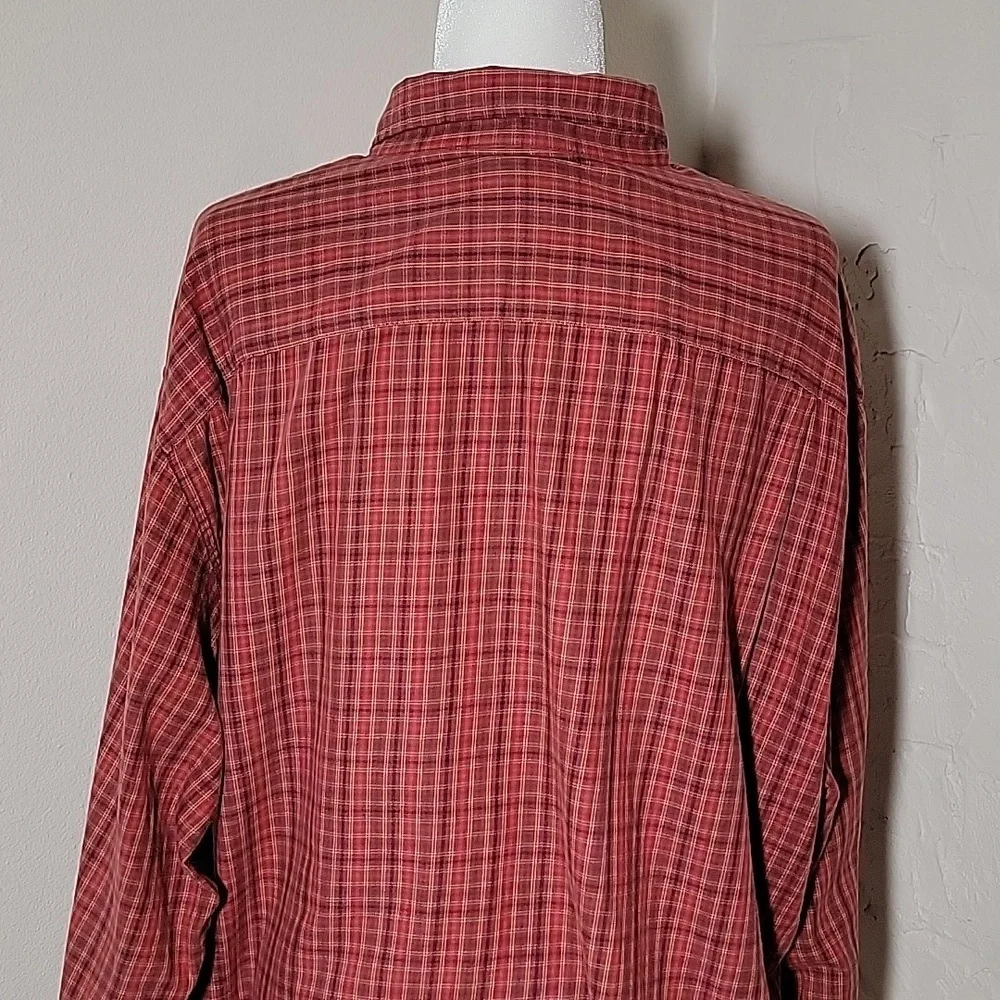 J. Crew Men’s XL Plaid Button Down Shirt Red Long Sleeve Urban Indie Preppy